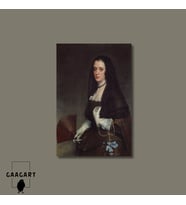 Tekli Dikey Kanvas Diego Velazquez The Lady With A Fan