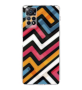 PrintiFy Xiaomi Redmi Note 12 Pro 4G Uyumlu Kamera Korumalı Labirent Grafiti Tasarımlı  Kılıf