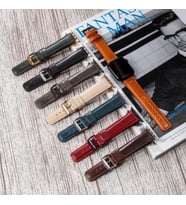 vagave Apple Watch Deri Kordon 2 3 4 5 6 7 42-44-45 mm Kişiye Özel 9 Renk (Kırmızı)