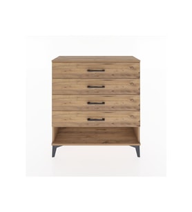 Arges Şifonyer 4 Çekmeceli 88x30x96 Çam-Çam