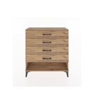 Arges Şifonyer 4 Çekmeceli 88x30x96 Çam-Çam