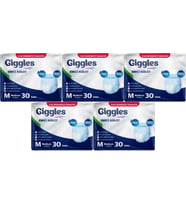 Giggles Hasta Bezi Yetişkin Emici Külot M-Orta Medium 150 Adet (5PK*30)