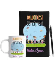 Okul Öncesi Öğretmenlerine Özel Defter Kalem Kupa Hediye Seti
