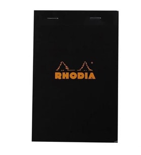 RHODIA R142009 110x170mm KARELİ BLOKNOT SİYAH KAPAK 80 YP.