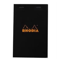 RHODIA R142009 110x170mm KARELİ BLOKNOT SİYAH KAPAK 80 YP.