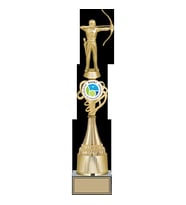ODAK KUPA - Figürlü Kupalar - Okçu Figürlü Kupalar FG-036 A - 44 cm