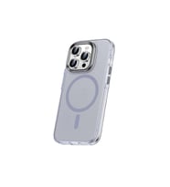Apple iPhone 15 Pro Max Uyumlu Kılıf Airbagli M-safe Wireless Şarj Özellikli Lens Koruyuculu Zore Klaptika Kapak (Gri)