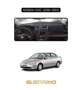 HONDA CIVIC 2000-2003TORPİDO KORUMA HALISI SİYAH KENAR