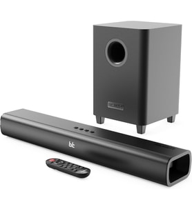 Subwoofer'lı TV Soundbar 2.1 Ev Sineması, 3D Surround Ses, Bluetooth 5.0 HDMI Arc, AUX girişi, USB Oynatma ve Optik Giriş Uzaktan Kumanda ve Duvar Braketi Naga 60 Plus