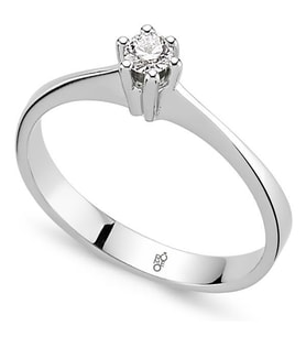 0.20 Ct Tektaş Pırlanta  Yüzük RM-0730 (Çok Renkli)