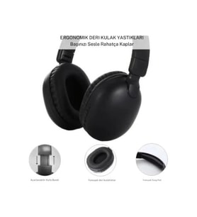 LKB05 Siyah Kablosuz 5.3 Bluetooth Uyumlu Kablosuz Kulaklık Ios Android UyumluGürültü Engelleyici Bluetooth Kulaklık – Akıllı Ekranlı, Hifi Ses Kalitesi (Standart)