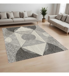 Rovigo Home Dijital Baskı Yıkanabilir Kaymaz Taban Salon Halısı Ve Yolluk RV023-FNL278 (Bej)