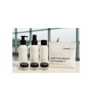 Plastik Seyahat Boy 100ml Beyaz Şişe ve Kavanoz 6’lı Set – Çantalı Seyahat Kiti