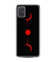 Samsung a71 A72 A73 A7 A9 2018 C7 C9 Kılıf Desenli Silikon Red Moon 1710