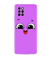 Infinix Note 10 Pro Kılıf Silikon Desen Özel Seri Purple Sweety 1717