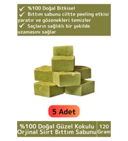 Özel %100 Doğal Güzel Kokulu El Yüz Saç Vücut Cilt Orijinal Bitkisel Siirt Bıttım Sabunu 120 Gr 5 Ad