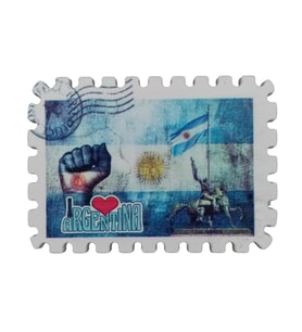 Arjantin Temalı Pul Magnet