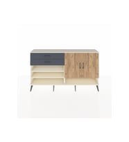 Arges Konsol 4 Raflı 2 Çekmeceli 2 Kapaklı 176x30x99 Aytaşı-Çam/Antrasit