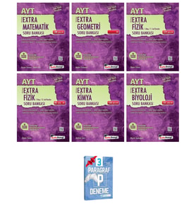 AYT Extra Matematik Geometri Fizik 1-2 Kitap Kimya ve Biyoloji Soru Bankası