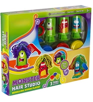 Monster Hair Studio Oyun Hamuru Seti  Canavar Kuaför Eğlencesi! (Kırmızı)