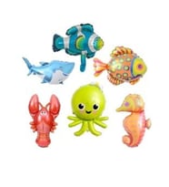 Deniz Canlıları Folyo Balon Set 6 Lı