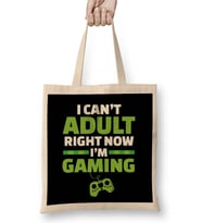 Can't Adult Video Gaming Right Now Video Games Bez Çanta Uzun Saplı