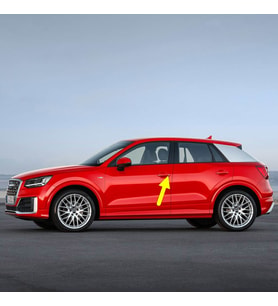 Audi Q2 2017-2020 Sol Ön Sürücü Kapı Kolu Kapağı 8V1837879A