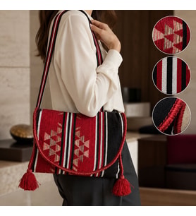BK Gift El Yapımı Otantik Türk Kilim Omuz Çantası -11, Günlük, Kitap, Tablet, Plaj ve Seyahat Çantası