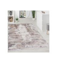 Rovigo Home Dijital Baskı Yıkanabilir Kaymaz Taban Salon Halısı RVG1058 80x150 cm (Bej)