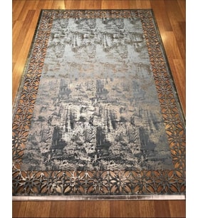 Hoom Rugs Deri Halı 03 M.Bronze Dekoratif Deri Halı (Altın-Bronz)