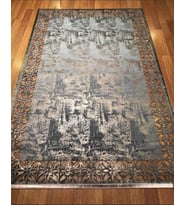 Hoom Rugs Deri Halı 03 M.Bronze Dekoratif Deri Halı (Altın-Bronz)