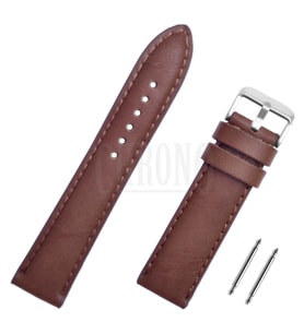 Koyu Kahverengi Suya Dayanıklı Saat Kordonu Kayış 18-20-22-24mm
