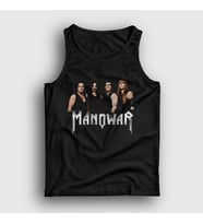 Presmono Unisex Siyah Band Manowar Atlet 63333tt