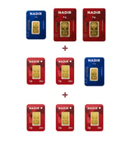 Nadir Gold 24 Ayar 20 Gram Altın (2 Ad 5 Gram Altın + 2 Ad 2,5 Gram Altın + 5 Ad 1 Gram Altın )