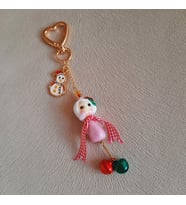 Melek Murano Yeni Yıl Anahtarlık (Pudra Pembe)