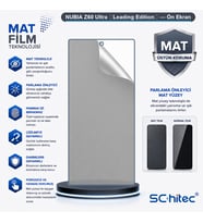 SChitec NUBIA Z60 Ultra （Leading Edition） Uyumlu Ön Yüzey Mat Hidrojel Ekran Koruyucu