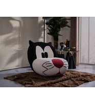 Most Slyvester Karakter Berjer 1. Sınıf Teddy Kumaş Gürgen Ağaç (Evinize Teslim) (Siyah Beyaz)
