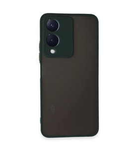 Vivo Y17s Kılıf Montreal Silikon Kapak - Yeşil