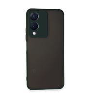 Vivo Y17s Kılıf Montreal Silikon Kapak - Yeşil