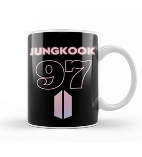 Bts Jungkook 97 Logo Kupa Bardak Porselen