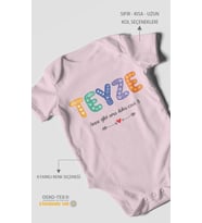 Teyze anne gibi ama daha cool Kısa Kollu Bebek Body %100 Pamuk