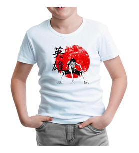 One Piece - Hero Beyaz Çocuk Tshirt