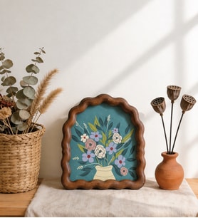 Akasya fotoğraf çerçevesi 15*20 cm, camlı çerçeve,dekoratif çerçeve