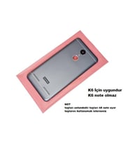 Lenovo K6 KASA Arka Pil Batarya Kapağı (Yan Tuş Takımı ) SİYAH
