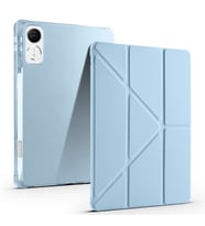 Honor Pad GT Uyumlu Kılıf Zore Tri Folding Kalem Bölmeli Standlı Kılıf (Mavi)