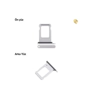 İphone 16e Sim İç Yuvası Tekli Gümüş Sim yuvası sim tepsisi sim aparatı yeni sim yuvası tekli sim tepsisi sim çekmecesi