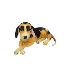 Sevimli PELUŞ SESLİ KÖPEK 30 CM - Uyku Ve Oyun Arkadaşı Peluş Oyuncak (Çok Renkli)