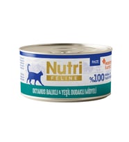 Nutri Feline Okyanus Balıklı ve Midyeli Tahılsız Prebiyotikli Ezme Yetişkin Kedi Konservesi 70gr