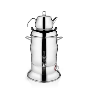 KUTLU 1 DEMLİKLİ 16 LT ÇAY SEMAVERİ