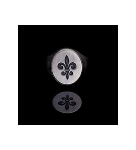 Gümüş Yüzük - Fleur De Lis Tasarım 925 Ayar Gümüş Sevgiliye,eşe Babaya Hediye Yüzük